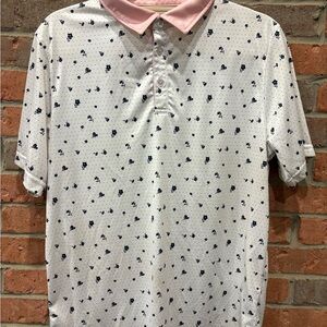 Swannies Golf Polo Flower Print Medium